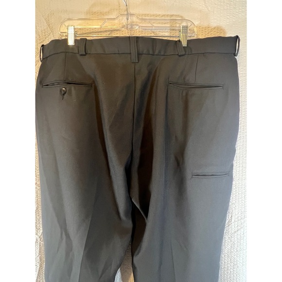 Galls Men's‎ Uniform Dress Pants Black Polyester Size 44 Unhemmed Workwear - Picture 6 of 8